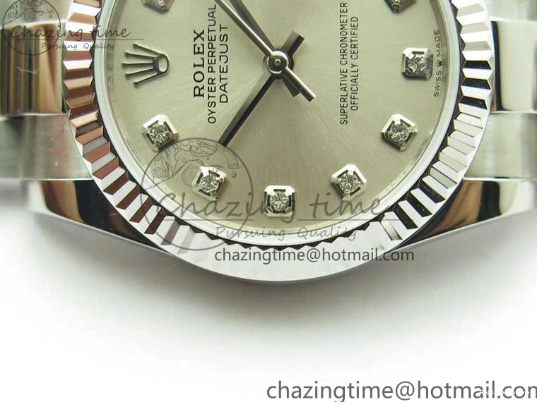 0406 Datejust 31mm 278271 SS BP Maker Best Edition Silver Crystal Dial on Oyster Bracelet Affordable 2745